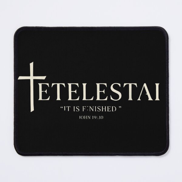 Item preview, Tetelestai It Is Finished John 19:30 Christian Cross Biblical Scripture Faith Design designed and sold by Phil Ben.