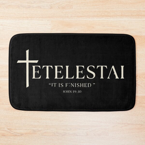 Item preview, Tetelestai It Is Finished John 19:30 Christian Cross Biblical Scripture Faith Design designed and sold by Phil Ben.