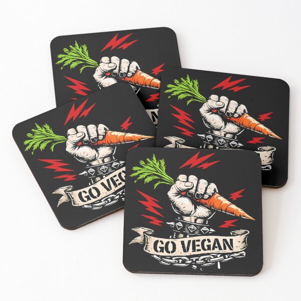 Artikelvorschau, Vegane Faust Karotte Go Vegan Punk entworfen und verkauft von Cat-butt-shirts.