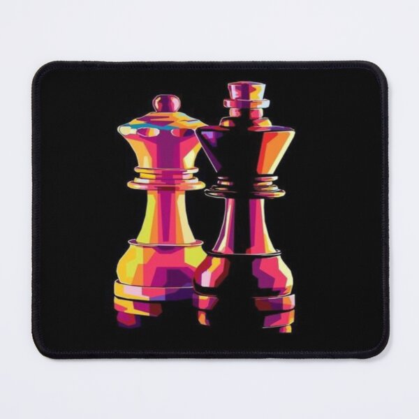 Item preview, Neon chess Royal duel drawing designed and sold by NivyasArtistry.