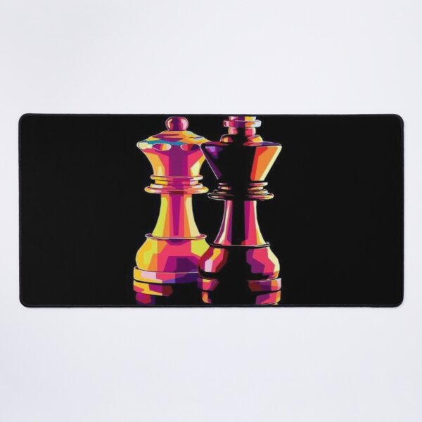 Item preview, Neon chess Royal duel drawing designed and sold by NivyasArtistry.