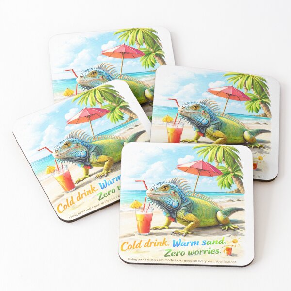 Item preview, Cold drink. Warm sand. Zero worries. designed and sold by Peace,love,andbeaches.