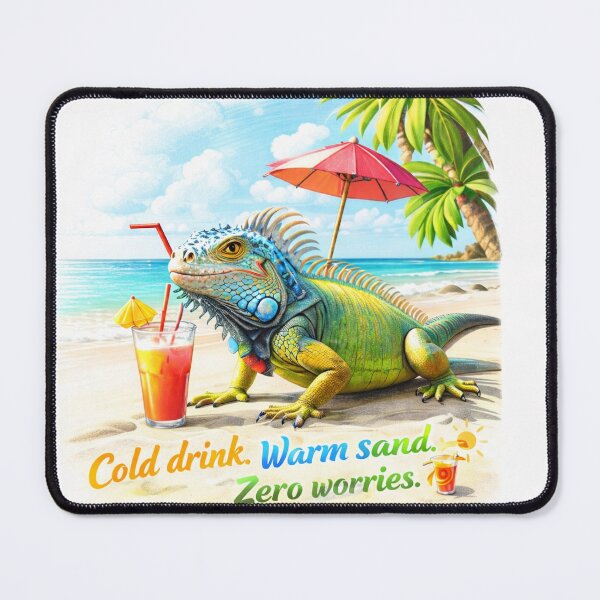 Item preview, Cold drink. Warm sand. Zero worries. designed and sold by Peace,love,andbeaches.