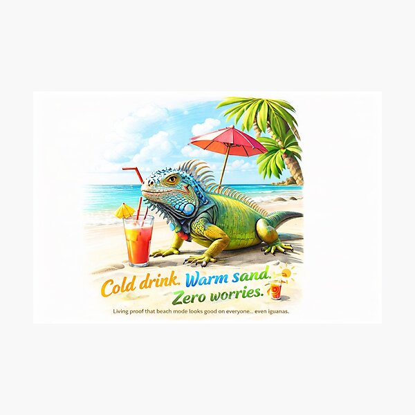 Item preview, Cold drink. Warm sand. Zero worries. designed and sold by Peace,love,andbeaches.