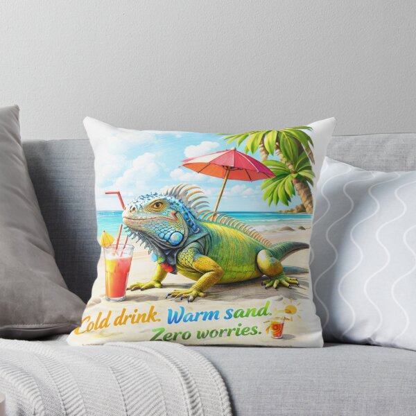 Item preview, Cold drink. Warm sand. Zero worries. designed and sold by Peace,love,andbeaches.