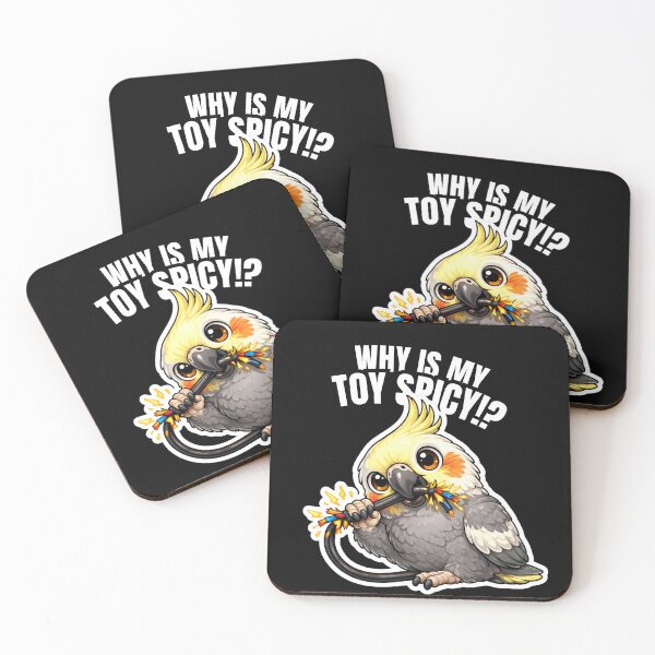 Item preview, Why Is My Toy Spicy – Funny Cockatiel Parrot Owner Gift designed and sold by FeatherChaos.