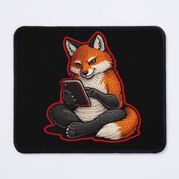 Item preview, Fox Smart Hustler – Sharp Mind Embroidery Patch Style designed and sold by ColorSplash123.
