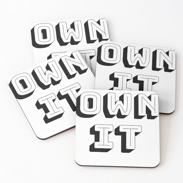 Item preview, Own It Motivational Aesthetic Bold Typography Design designed and sold by PrataeAesthetics.
