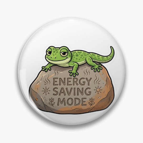 Item preview, Energy Saving Mode Gecko designed and sold by carolscoons.