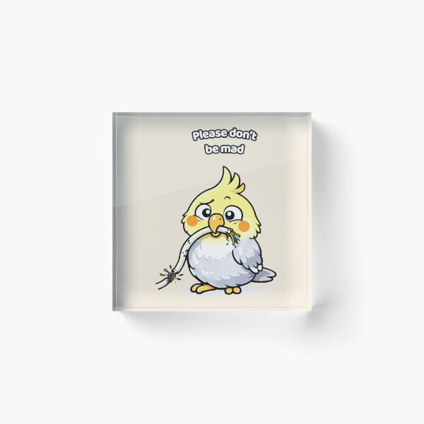 Item preview, Please Don't Be Mad – Funny Guilty Cockatiel Bird Owner Gift designed and sold by FeatherChaos.