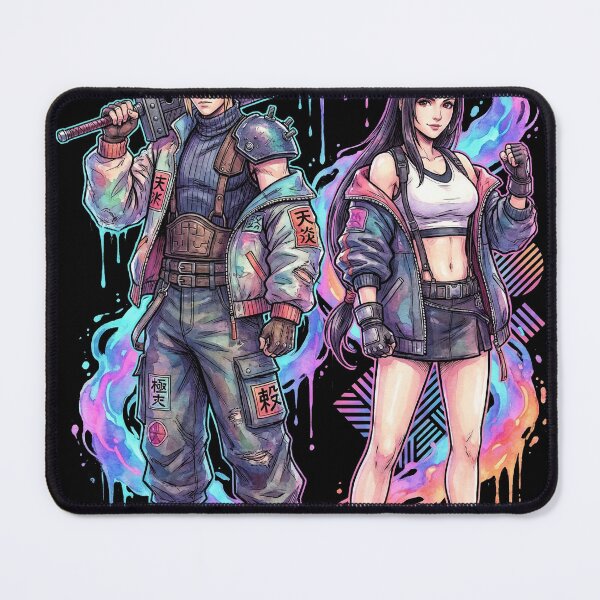 Item preview, Final Fantasy 7 Tifa Lockhart and Cloud Strife Iconic Duo Design designed and sold by Senpaiwaves.