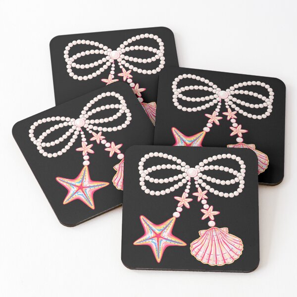 Item preview, Pearl Bow Starfish Shell Coastal Coquette Art designed and sold by margamPagenberg.