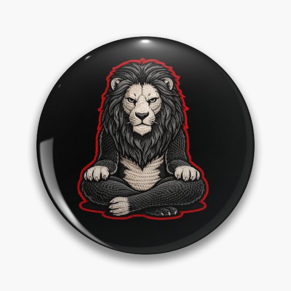 Item preview, Lion Alpha Leader – Silent Power Embroidery Patch Style designed and sold by ColorSplash123.