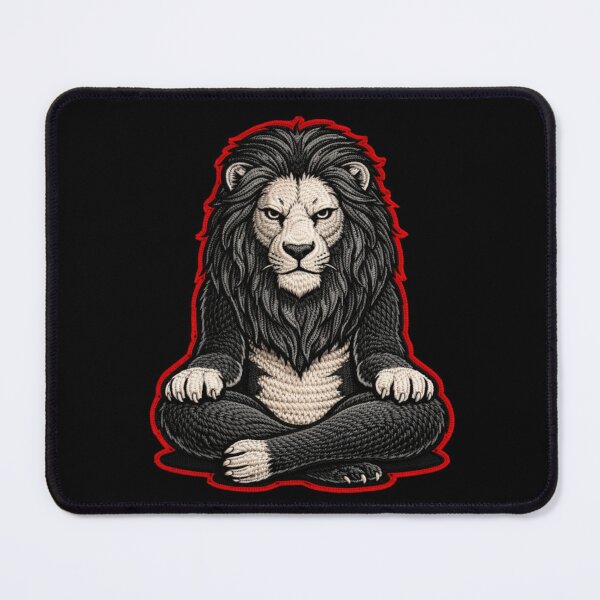 Item preview, Lion Alpha Leader – Silent Power Embroidery Patch Style designed and sold by ColorSplash123.