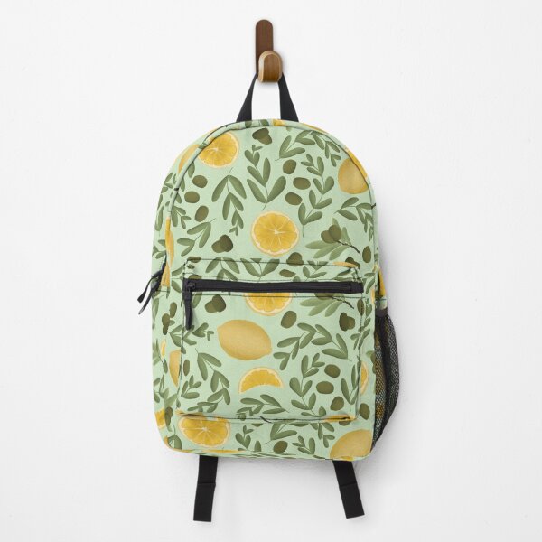 Item preview, Mediterranean Lemon and Green Olive Seamless Pattern designed and sold by Seamlessly Buffalo.