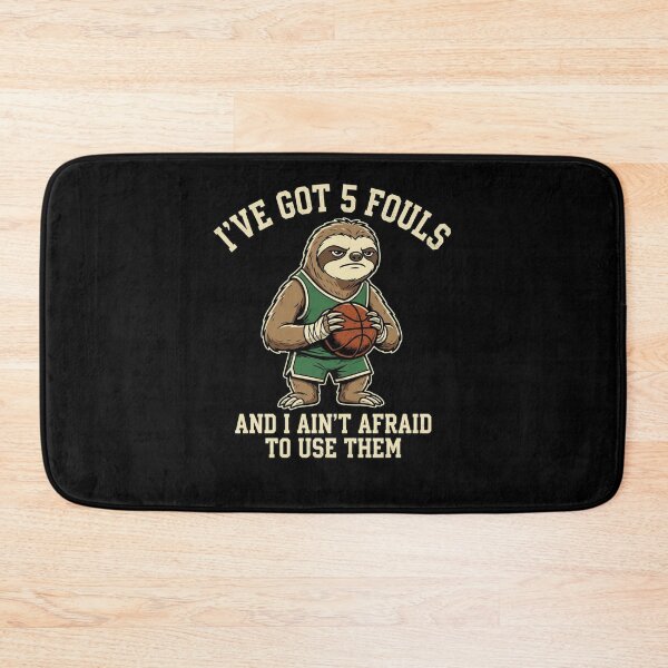 Item preview, Sloth Basketball 5 Fouls Ain't Afraid Hoops Humor designed and sold by snowry.