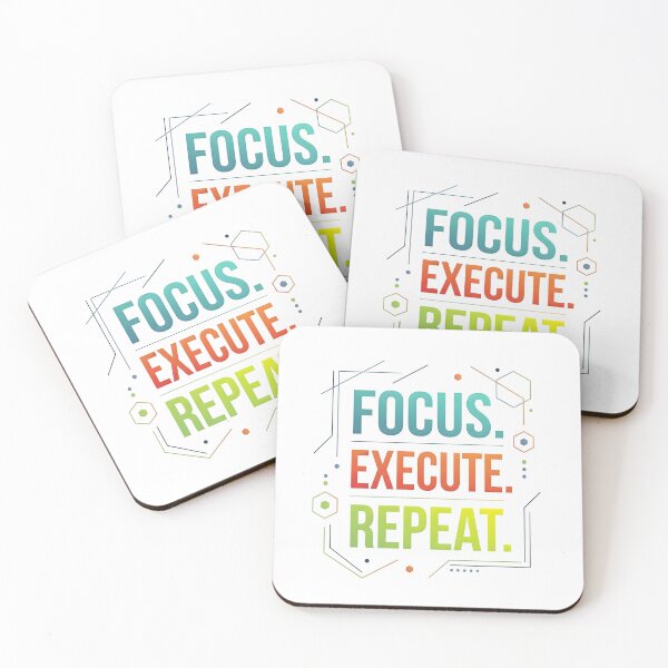 Item preview, focus mindset, mindset shift, focus, goal setting, mindfulness, repeat designed and sold by TrueArtVibes.