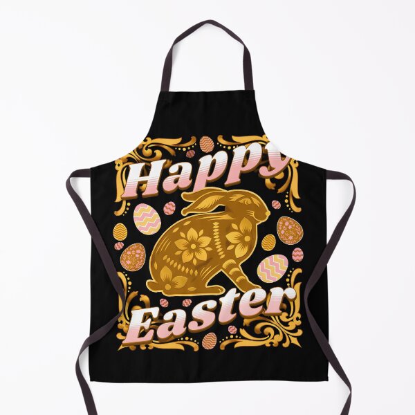 Item preview, Floral Easter Bunny Illustration in Gold and Pink Vintage Style designed and sold by Lio-lio.