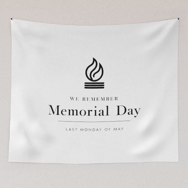 Item preview, Memorial Day We Remember Tribute Honor Veterans USA Remembrance Design designed and sold by CyfroweMysli.