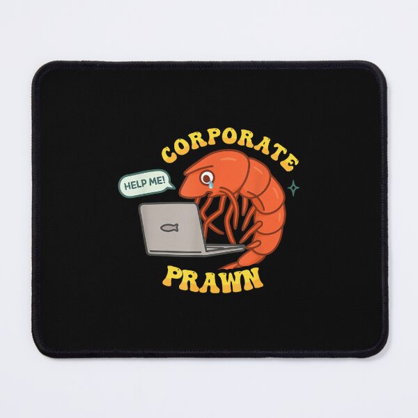 Item preview, Corporate Prawn Funny Shrimp Design designed and sold by ElaineZPink.