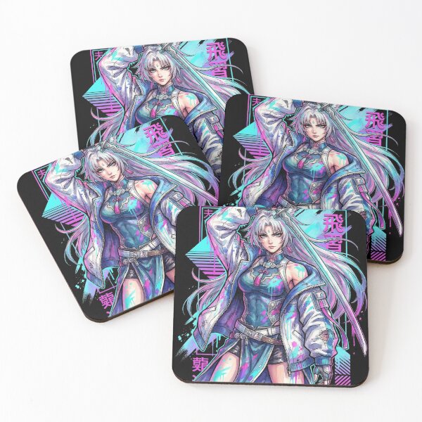 Item preview, Honkai Star Rail Feixiao Vaporwave Aesthetic Design designed and sold by Senpaiwaves.