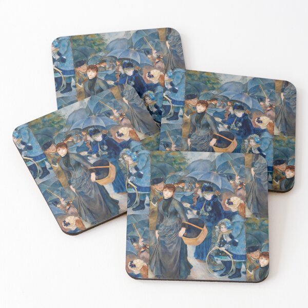Item preview, The Umbrellas by Pierre-Auguste Renoir: Parisian Impressionist wall art poster designed and sold by artofuniverse.