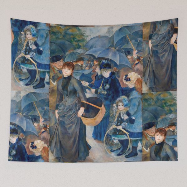 Item preview, The Umbrellas by Pierre-Auguste Renoir: Parisian Impressionist wall art poster designed and sold by artofuniverse.