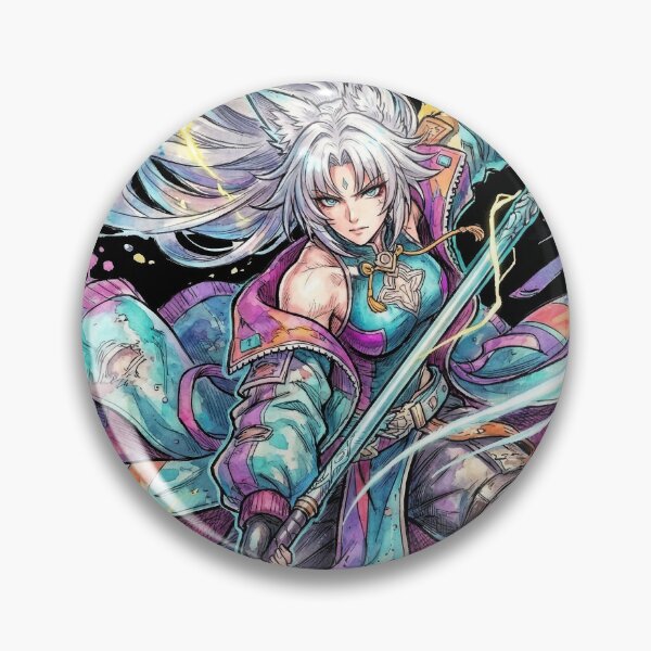 Item preview, HSR Feixiao Merlin's Claw Vaporwave Retro Portrait designed and sold by Senpaiwaves.