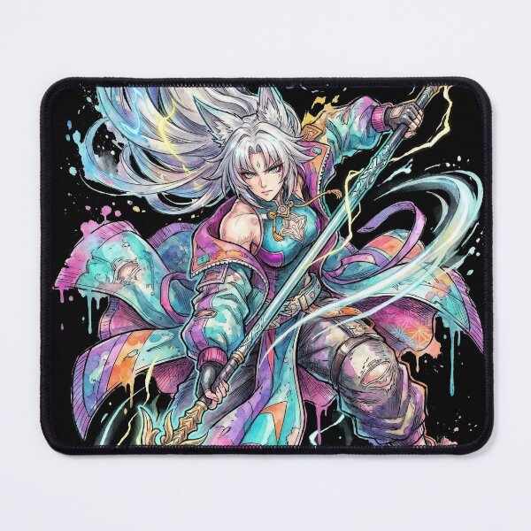 Item preview, HSR Feixiao Merlin's Claw Vaporwave Retro Portrait designed and sold by Senpaiwaves.