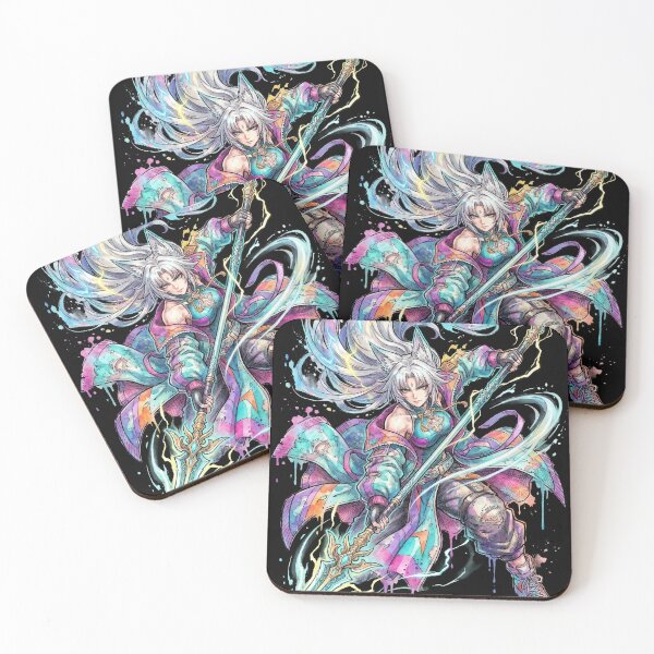 Item preview, HSR Feixiao Merlin's Claw Vaporwave Retro Portrait designed and sold by Senpaiwaves.