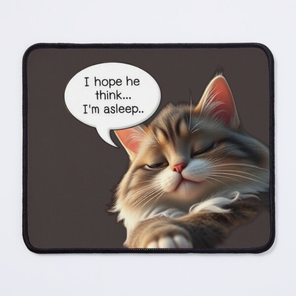 Item preview, Funny Introvert Cat Pretending To Sleep Avoiding People Cute Kawaii Cat Relatable Humor Design designed and sold by Tpac-goods.