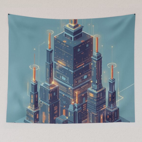 Item preview, Data Deity Temple designed and sold by AbstractAnom.