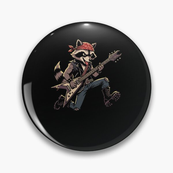 Item preview, Raccoon Rocker Playing Electric Guitar Music designed and sold by snowry.