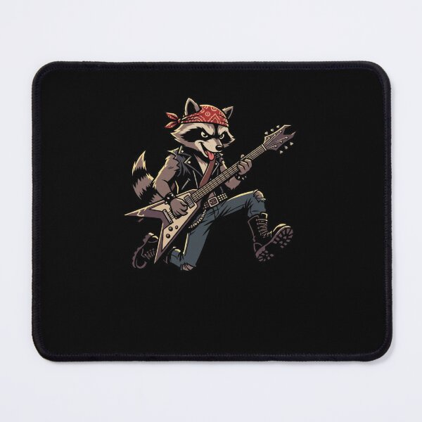 Item preview, Raccoon Rocker Playing Electric Guitar Music designed and sold by snowry.