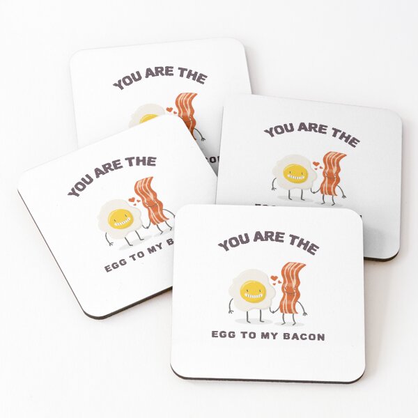 Item preview, You are the egg to my bacon, is a funny design depicting friendship or love  designed and sold by HoppingCreation.