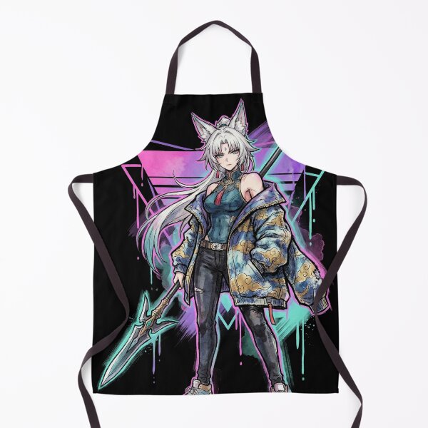 Item preview, Feixiao HSR Wind Hunt General Vaporwave Neon Design designed and sold by Senpaiwaves.