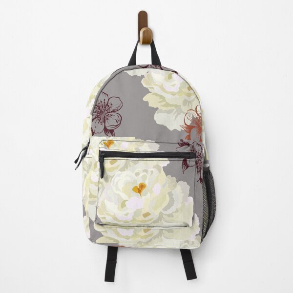 Item preview, Elegant White Peonies on Soft Grey Background designed and sold by meri3465.