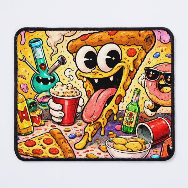 Item preview, Funny Party Pizza Scene designed and sold by lunavele.