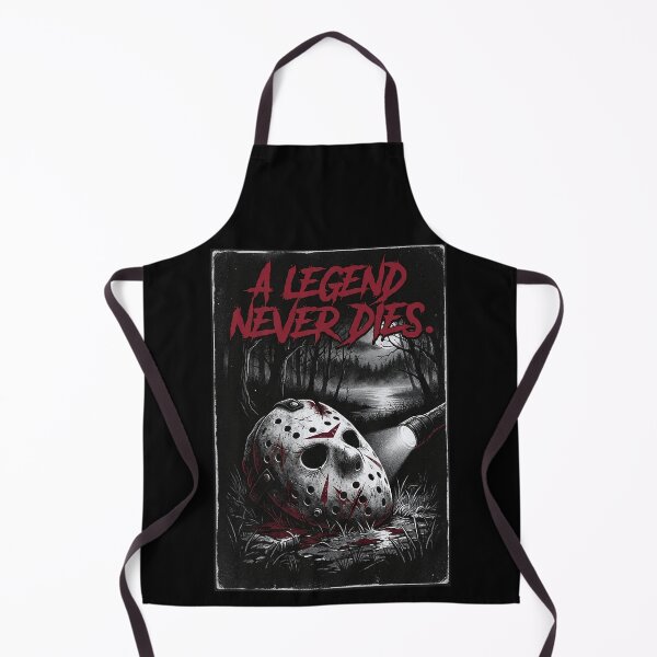 Item preview, A Legend Never Dies Slasher Hockey Mask Horror designed and sold by DraftAndDoneArt.