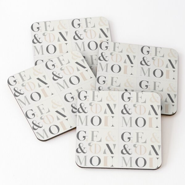 Item preview, Elegant Typography Seamless Pattern – Vintage Letters & Ampersands designed and sold by Midnight Veil Designs.