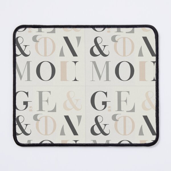 Item preview, Elegant Typography Seamless Pattern – Vintage Letters & Ampersands designed and sold by Midnight Veil Designs.