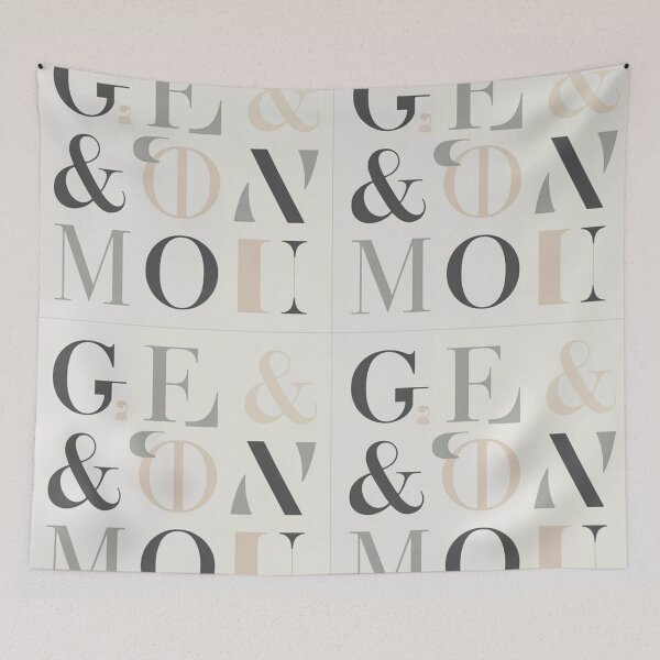 Item preview, Elegant Typography Seamless Pattern – Vintage Letters & Ampersands designed and sold by Midnight Veil Designs.