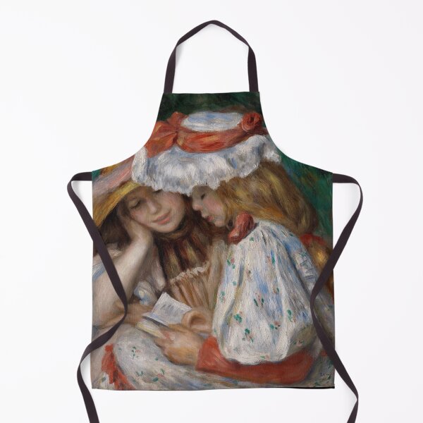 Item preview, Two Girls Reading by Pierre-Auguste Renoir: Romantic Impressionist Fine Art Print designed and sold by artofuniverse.