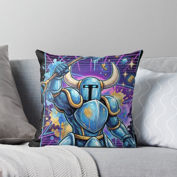 Item preview, Shovel Knight Stalwart Plate Armor Vaporwave Neon Portrait Indie designed and sold by Senpaiwaves.