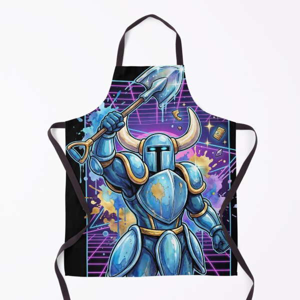 Item preview, Shovel Knight Stalwart Plate Armor Vaporwave Neon Portrait Indie designed and sold by Senpaiwaves.