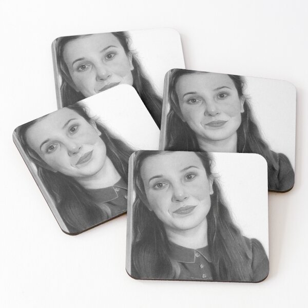 Item preview, Millie Bobby Brown Realistic Charcoal Portrait Fan Art designed and sold by Cjartgallery.