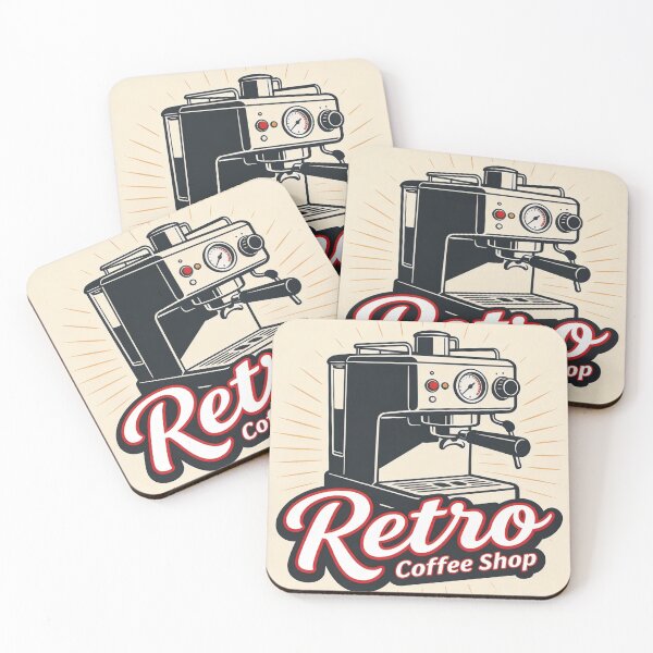 Item preview, Retro Coffee Shop – Vintage Coffee Shop Design designed and sold by LoQueNoDigo.