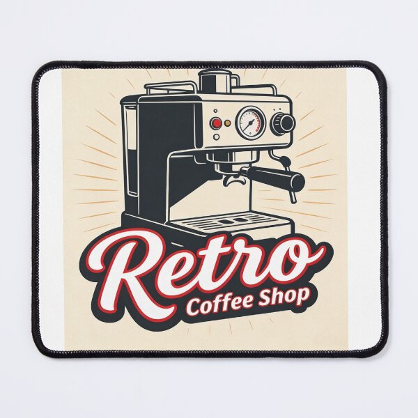 Item preview, Retro Coffee Shop – Vintage Coffee Shop Design designed and sold by LoQueNoDigo.