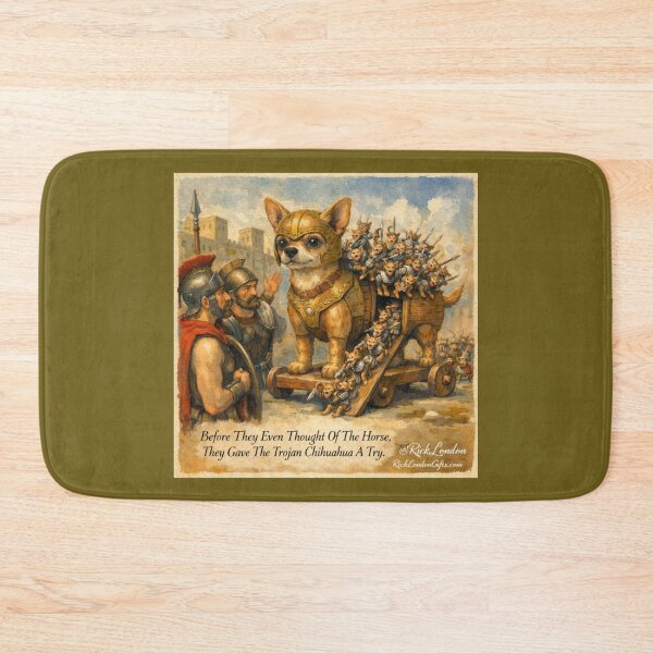 Item preview, The Trojan Chihuahua — Ancient Bark Meets Greek Legend designed and sold by Rick London Gifts.