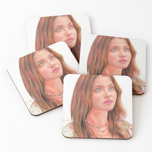 Item preview, Nicole Wallace Colored Pencil Portrait Fan Art designed and sold by Cjartgallery.